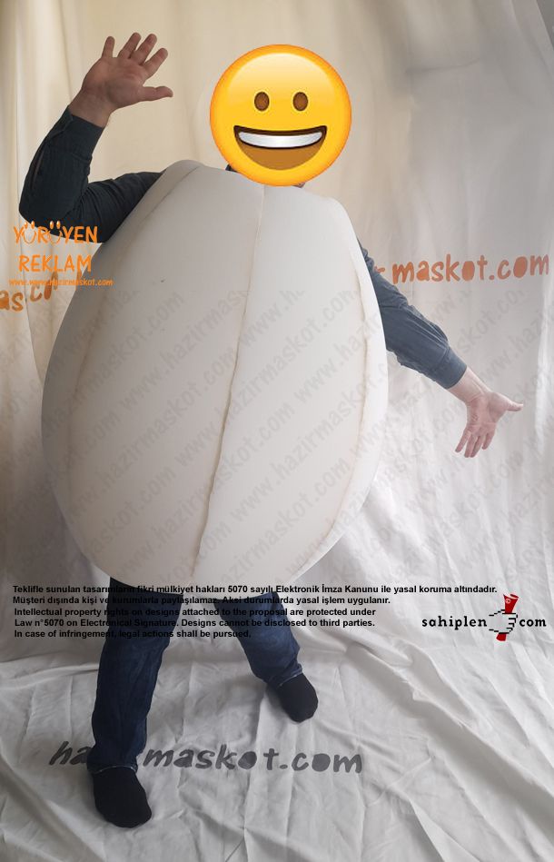 Yumurta Gövde Maskot Kostüm Sünger Gövde maskot kostümü